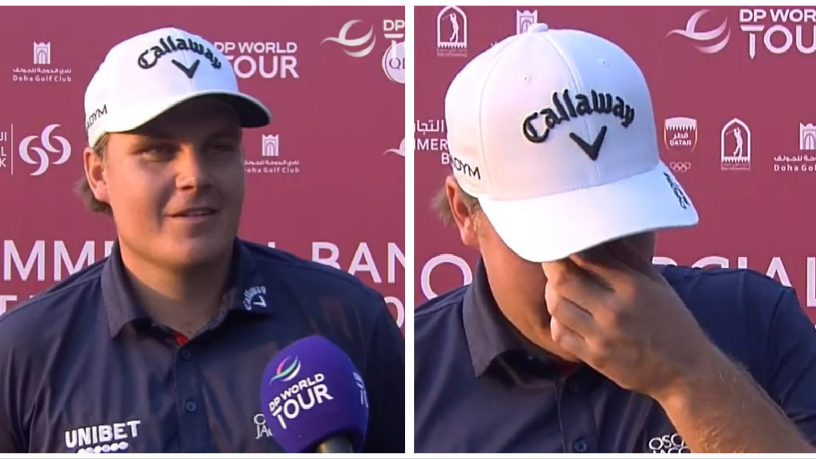 Tour pro fights back tears after first win in three years at Qatar Masters